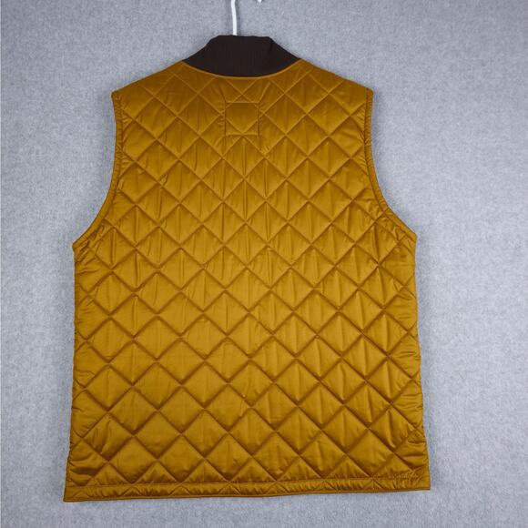 The North Face Mens Large Cuchillo Insulated Full Zip Vest in a Gold/Brown Color - Picture 2 of 15